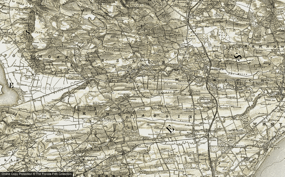 Old Map of Caskieberran, 1903-1908 in 1903-1908
