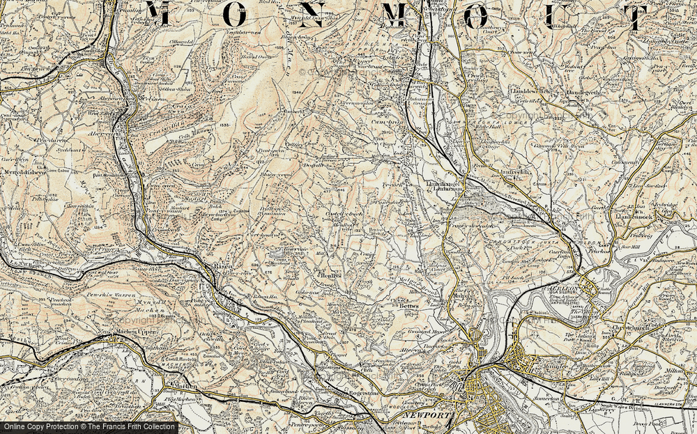 Old Map of Castell-y-bwch, 1899-1900 in 1899-1900