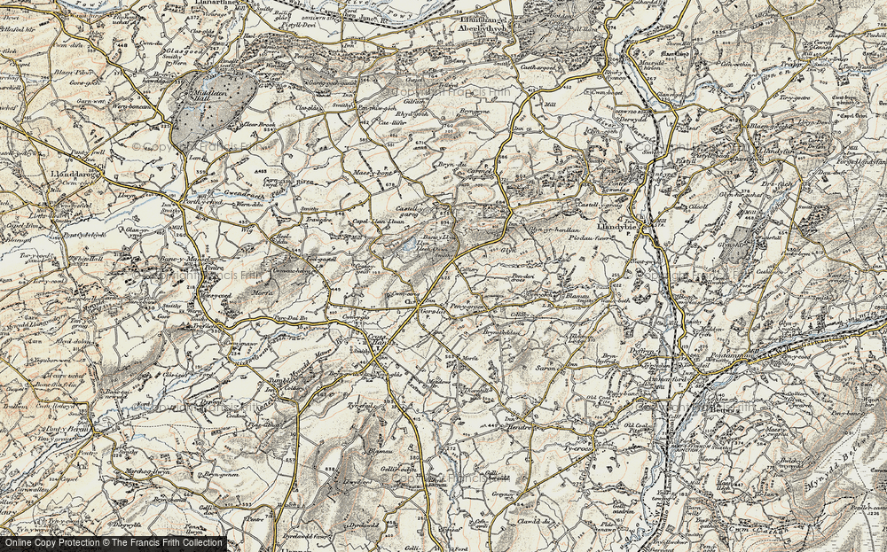 Old Map of Castell-y-rhingyll, 1900-1901 in 1900-1901