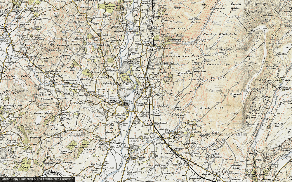 Old Map of Historic Map covering Bellgate in 1903-1904