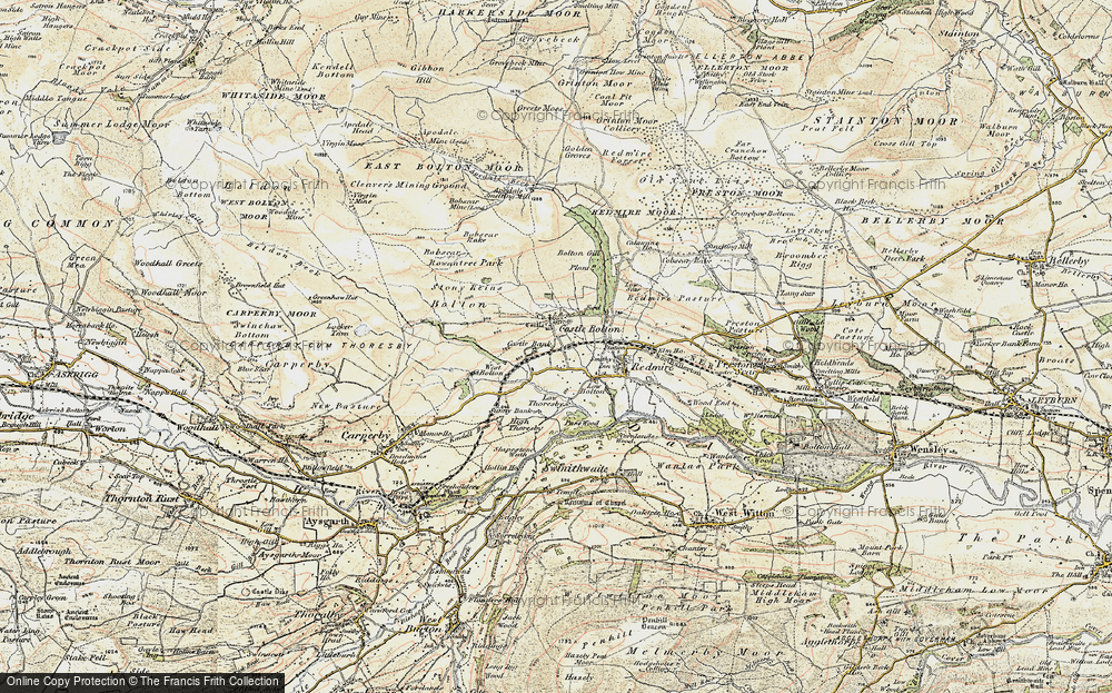Old Map of Historic Map covering Bob Scar in 1903-1904