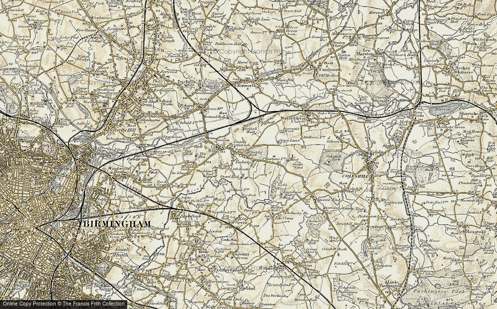 Old Map of Castle Bromwich, 1901-1902 in 1901-1902