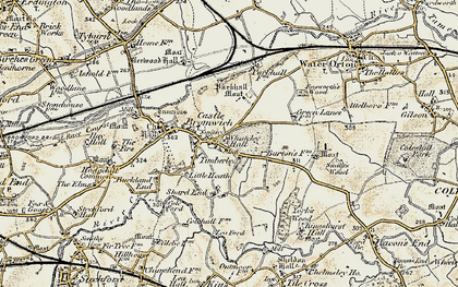 Old map of Castle Bromwich in 1901-1902