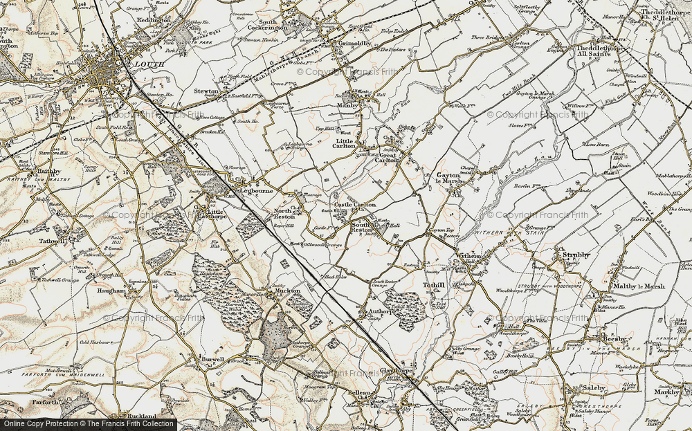 Old Map of Castle Carlton, 1902-1903 in 1902-1903