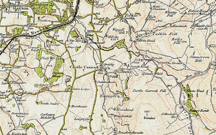 Old map of Castle Carrock in 1901-1904