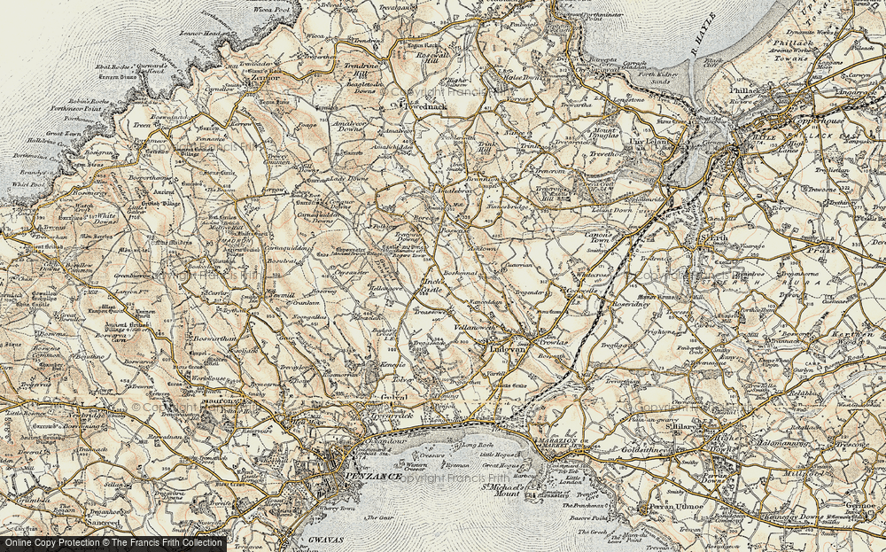 Old Map of Castle Gate, 1900 in 1900