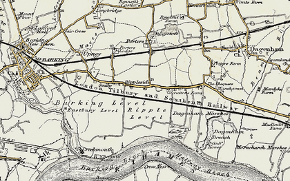 Old map of Castle Green in 1897-1902