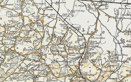 Old map of Castle Hill in 1897-1898
