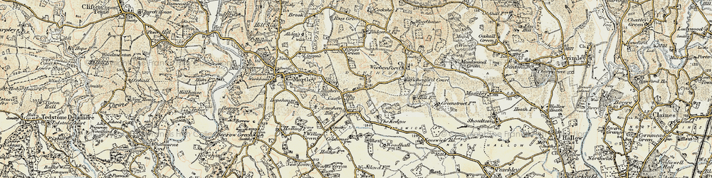 Old map of Castle Hill in 1899-1902