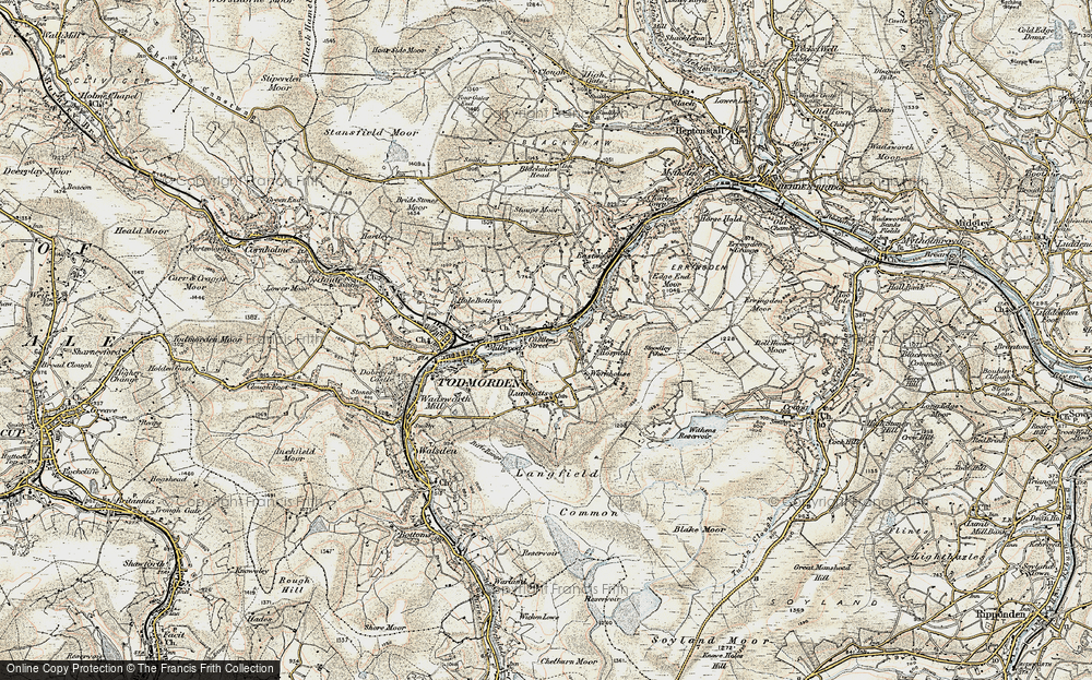 Old Map of Castle Street, 1903 in 1903