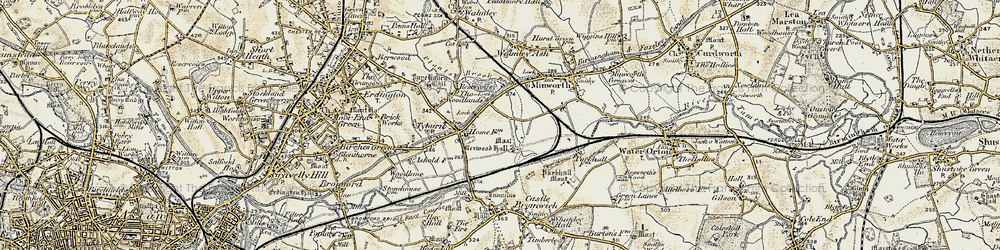 Old map of Castle Vale in 1901-1902