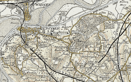 Old map of Castlefields in 1902-1903