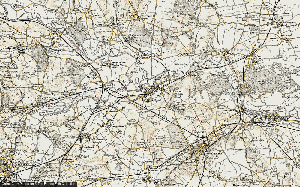 Old Map of Castleford, 1903 in 1903