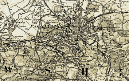 Old map of Castlehead in 1905-1906