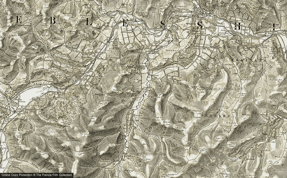 Old Map of Castlehill, 1903-1904 in 1903-1904