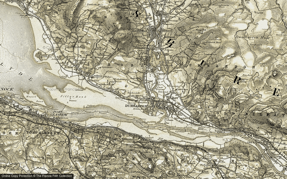 Old Map of Castlehill, 1905-1907 in 1905-1907