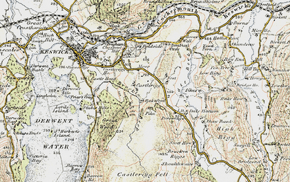 Old map of Castlerigg in 1901-1904