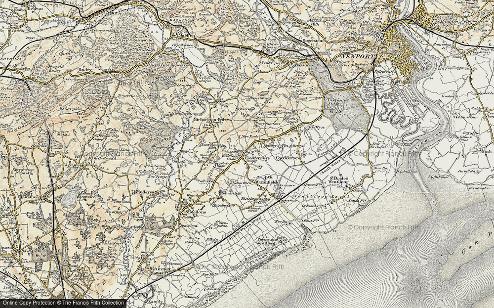 Historic Ordnance Survey Map Of Castleton 1899 1900