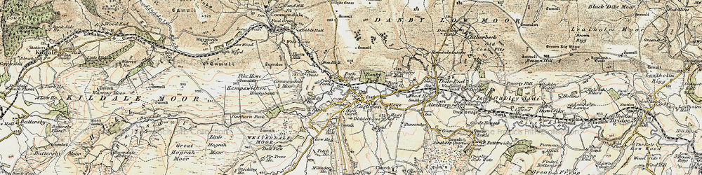 Old map of Castleton in 1903-1904