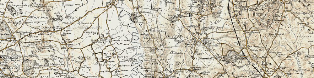 Old map of Castletown in 1902