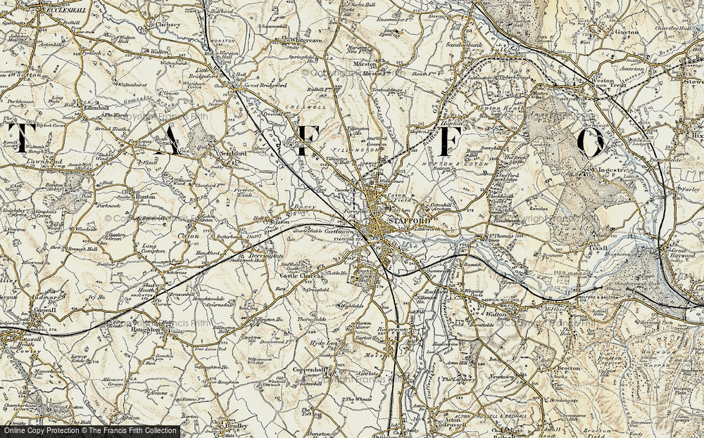 Old Map of Castletown, 1902 in 1902