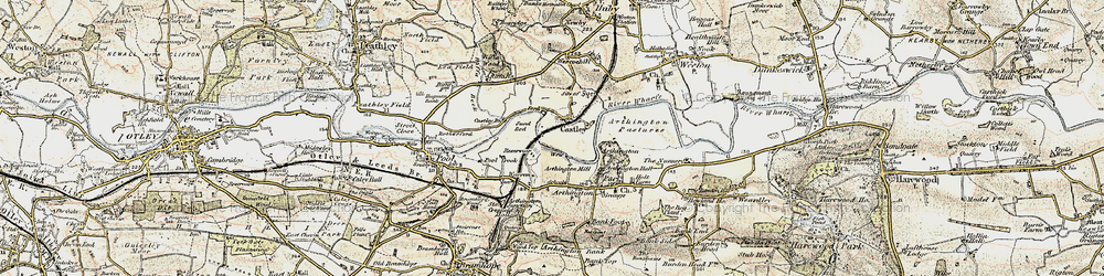 Old map of Arthington Ho in 1903-1904