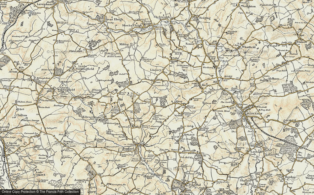 Old Map of Castling's Heath, 1898-1901 in 1898-1901