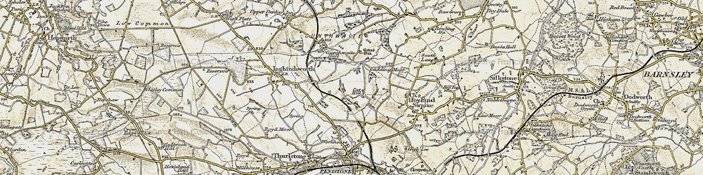 Old map of Cat Hill in 1903