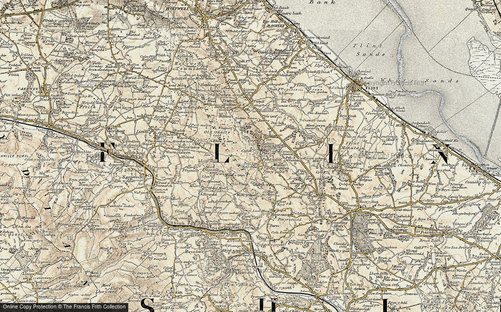 Old Map of Catch, 1902-1903 in 1902-1903