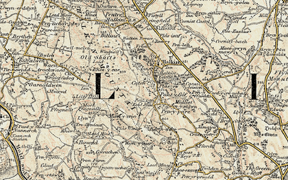 Old map of Catch in 1902-1903