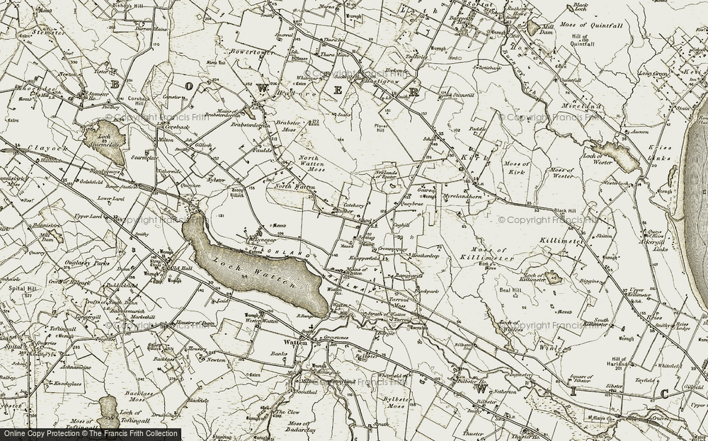 Old Map of Catchory, 1911-1912 in 1911-1912
