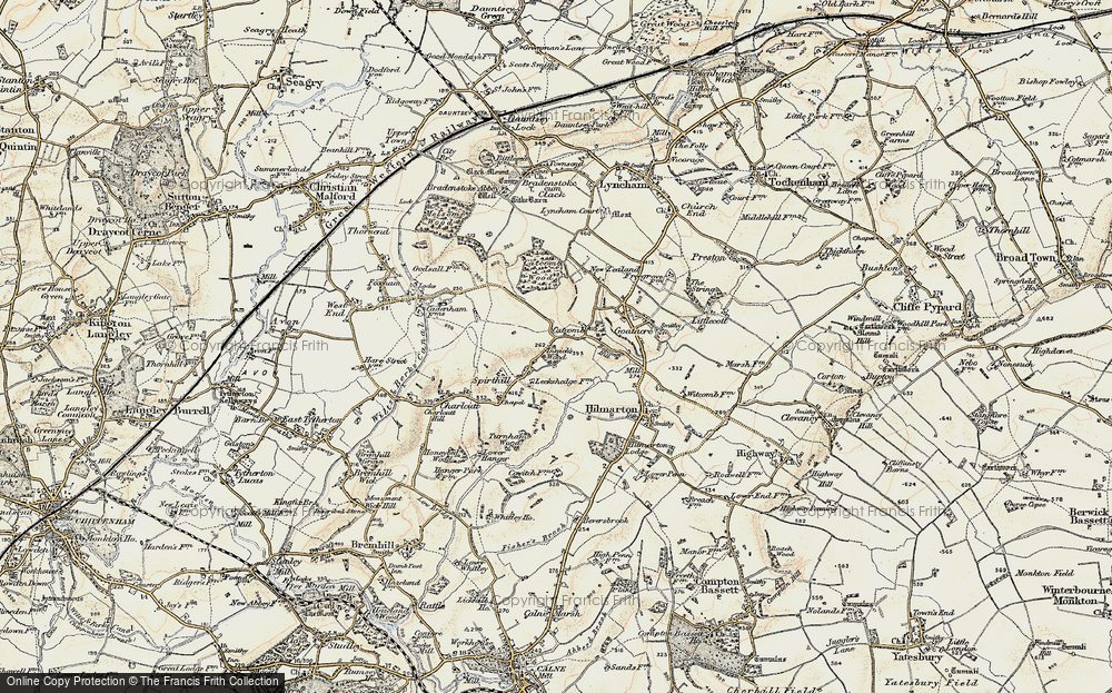 Old Map of Catcomb, 1898-1899 in 1898-1899