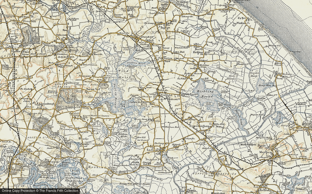 Old Map of Catfield, 1901-1902 in 1901-1902
