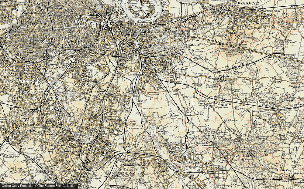 Old Map of Catford, 1897-1902 in 1897-1902