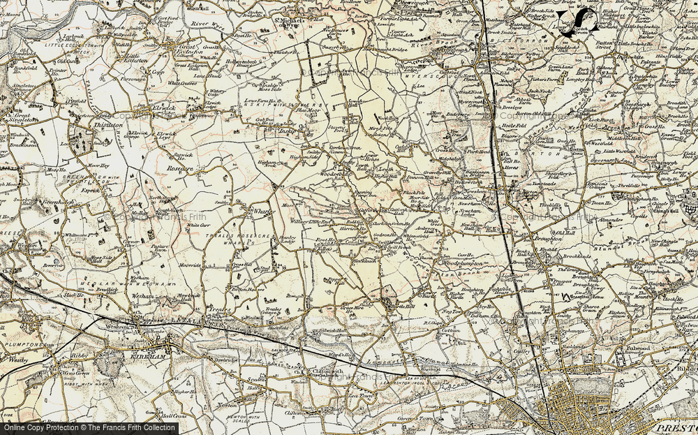Old Map of Catforth, 1903-1904 in 1903-1904