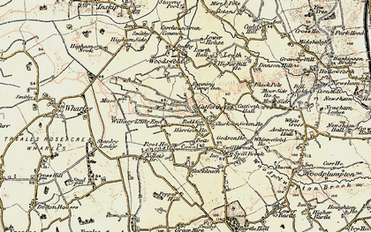 Old map of Catforth in 1903-1904