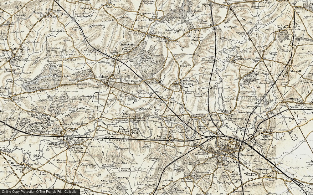Old Map of Cathiron, 1901-1902 in 1901-1902