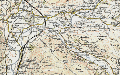 Old map of Catholes in 1903-1904