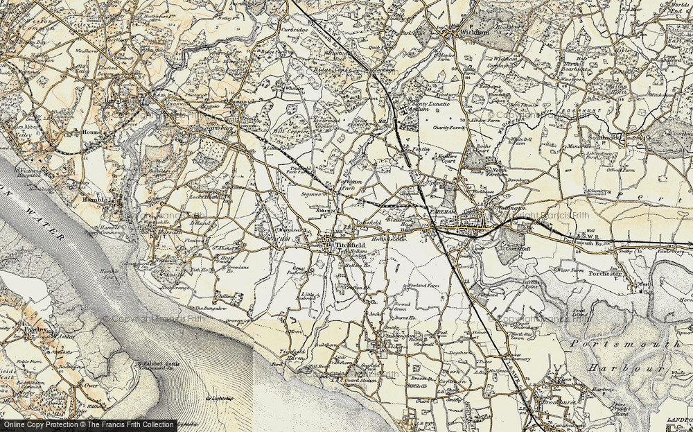 Old Map of Catisfield, 1897-1899 in 1897-1899