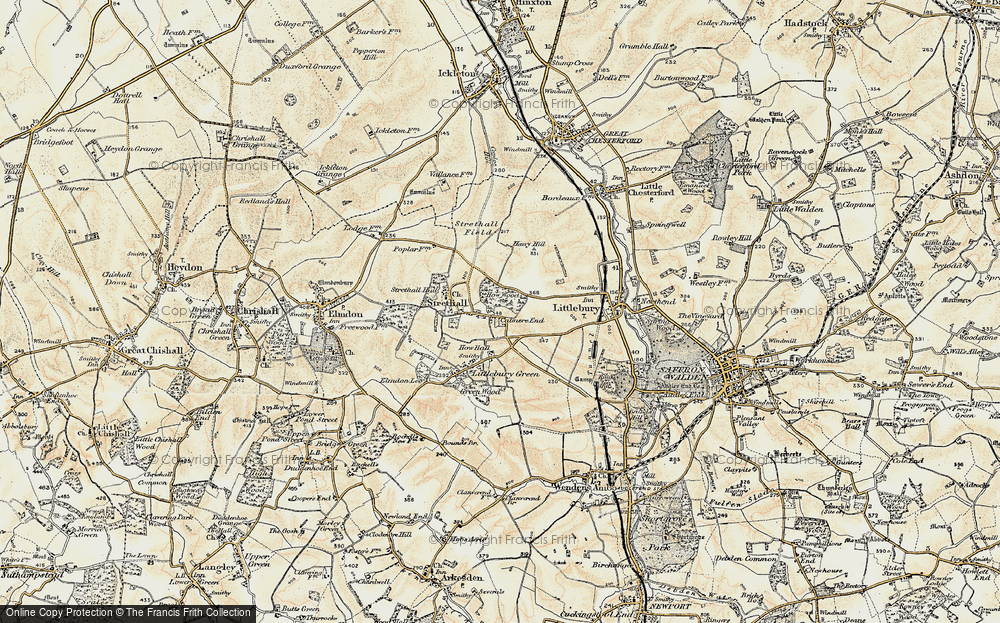 Old Map of Catmere End, 1898-1901 in 1898-1901