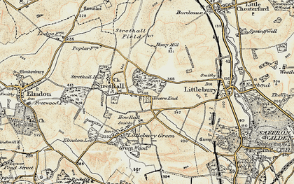 Old map of Catmere End in 1898-1901