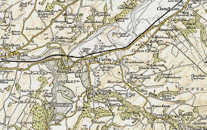 Old map of Caton in 1903-1904