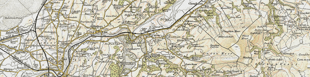 Old map of Caton in 1903-1904