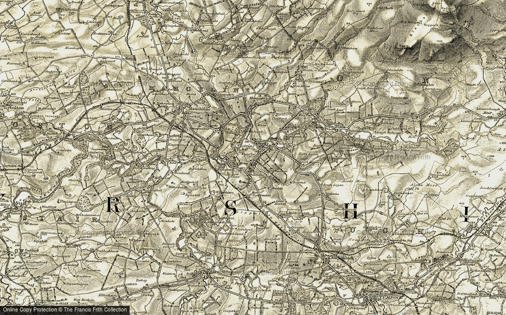 Old Map of Catrine, 1904-1905 in 1904-1905