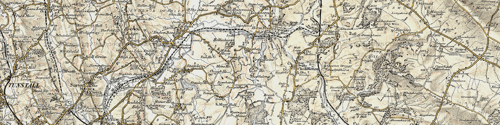 Old map of Cats Edge in 1902