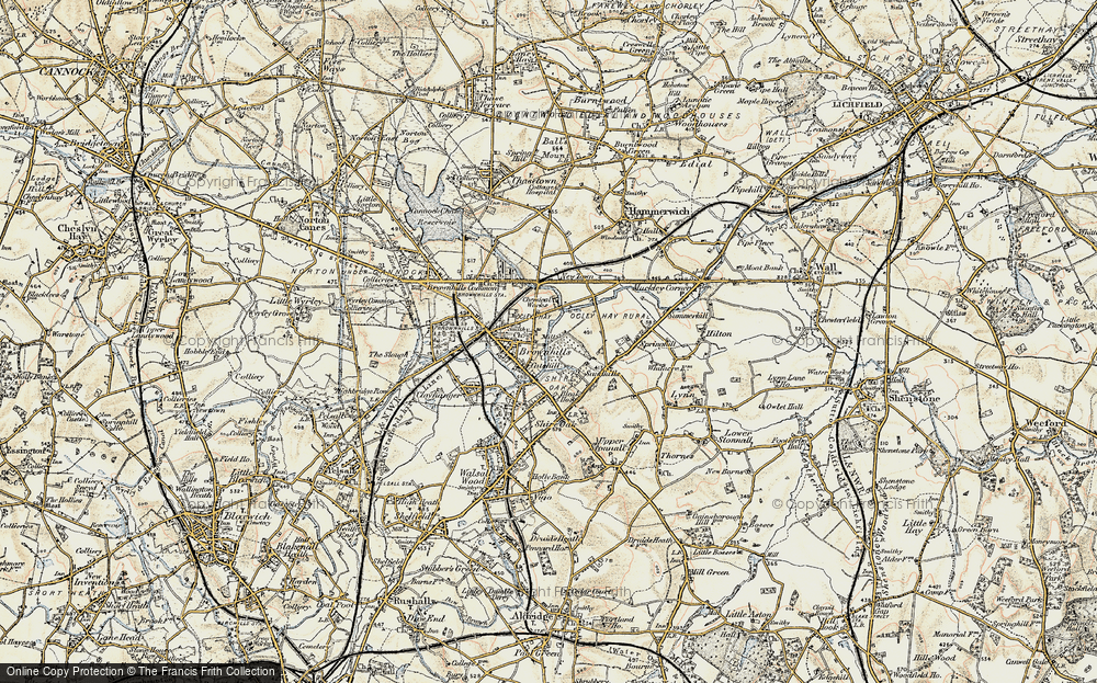 Old Map of Catshill, 1902 in 1902