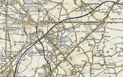 Old map of Catshill in 1902