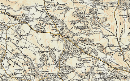Old map of Catslip in 1897-1898