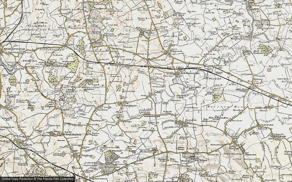 Old Map of Cattal, 1903-1904 in 1903-1904