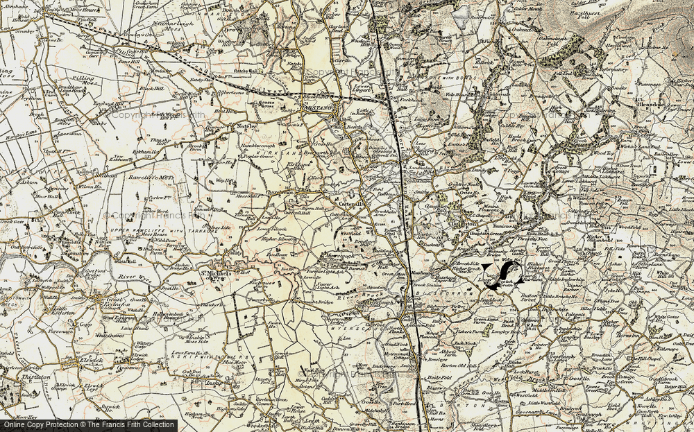 Old Map of Catterall, 1903-1904 in 1903-1904